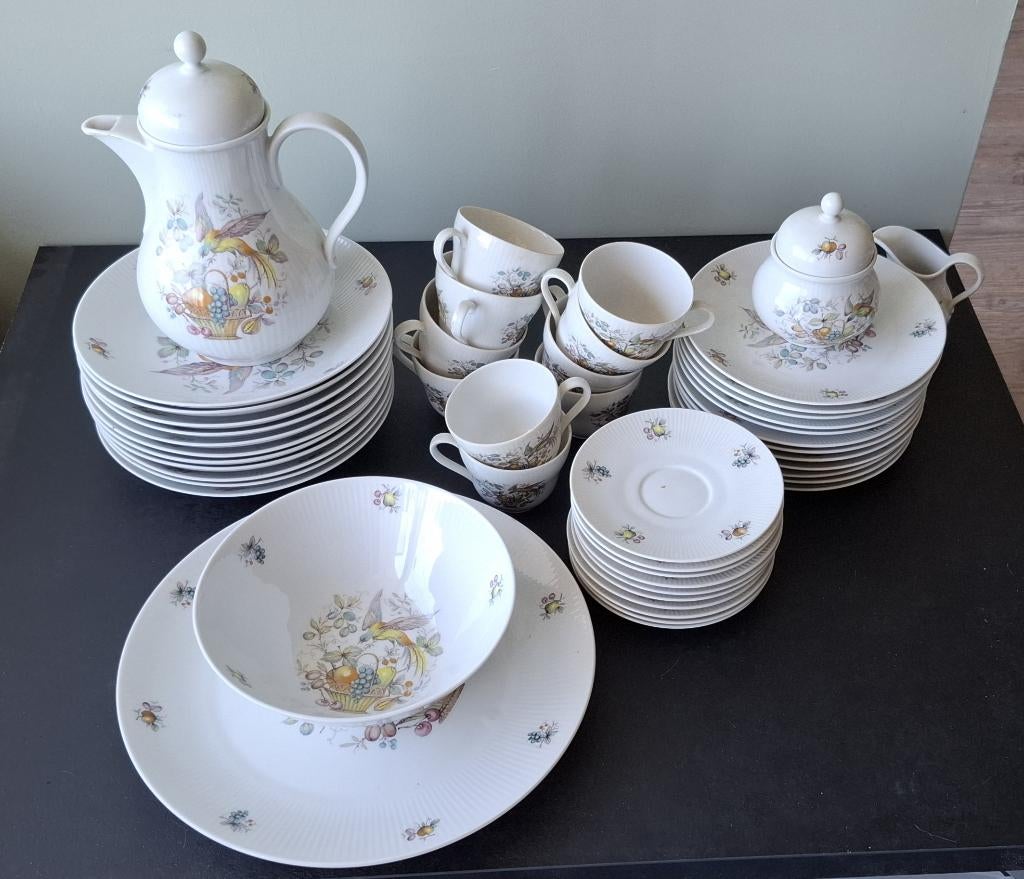Service Vintage Seltmann Weiden Bavaria "Oiseau de Paradis", Antiek en Kunst, Antiek | Servies los, Ophalen