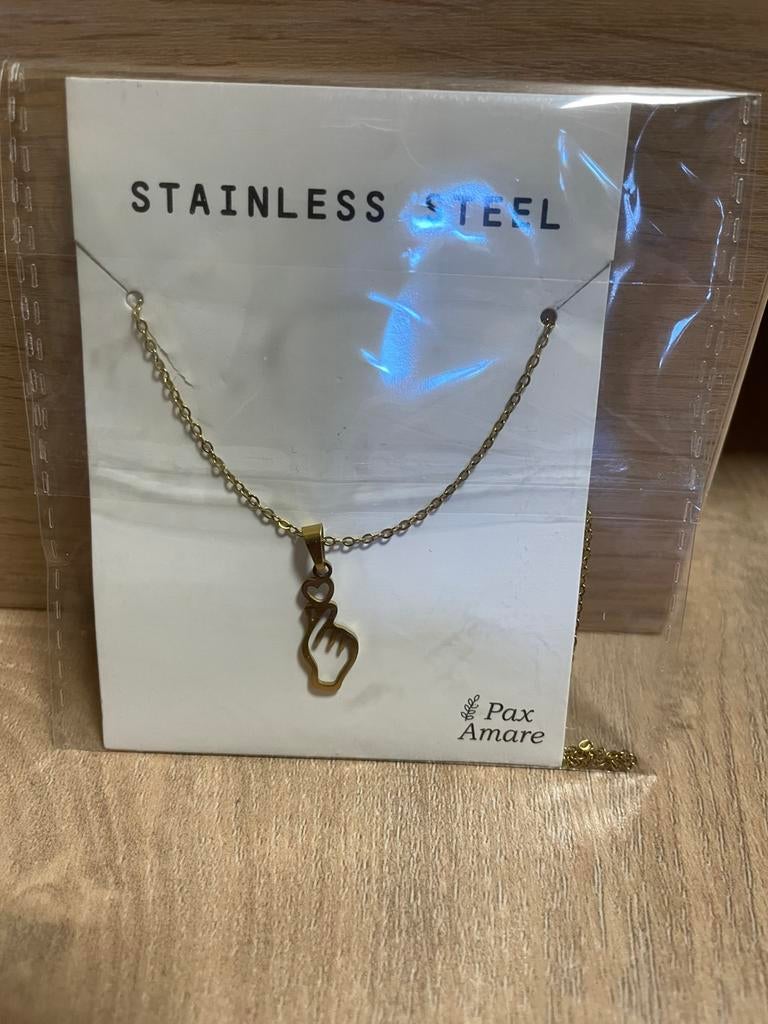 BTS Kpop Finger Heart ketting, Ophalen of Verzenden, Nieuw