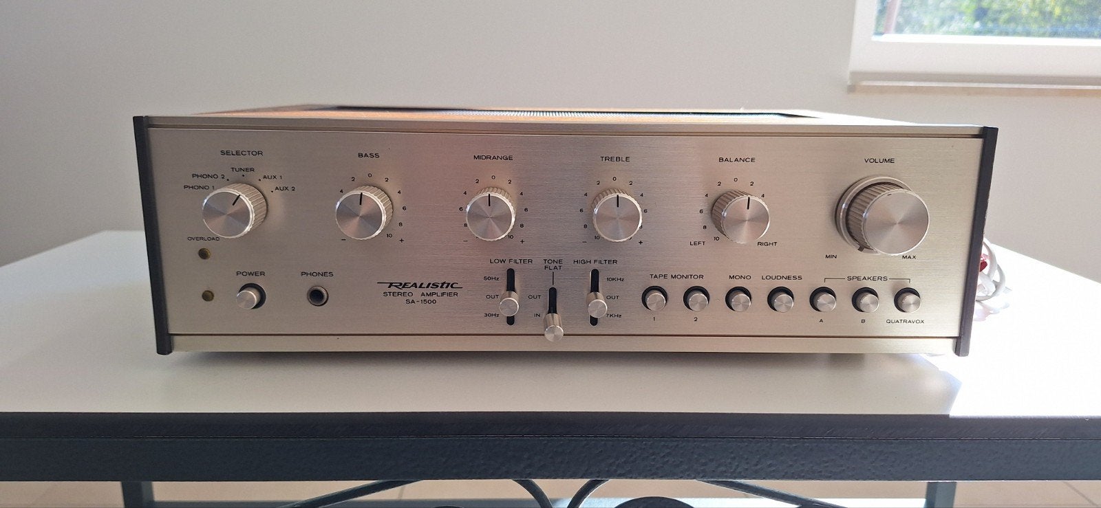 ampli integree stereo realistic sa 1500, Audio, Tv en Foto, Ophalen of Verzenden
