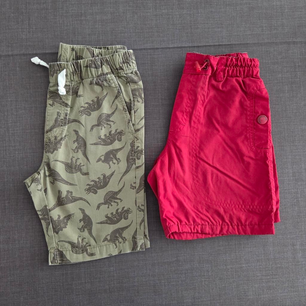 2 shorts jongen, maat 110-116, Kinderen en Baby's, Kinderkleding | Maat 110, Ophalen, Zo goed als nieuw, H&M, Jongen