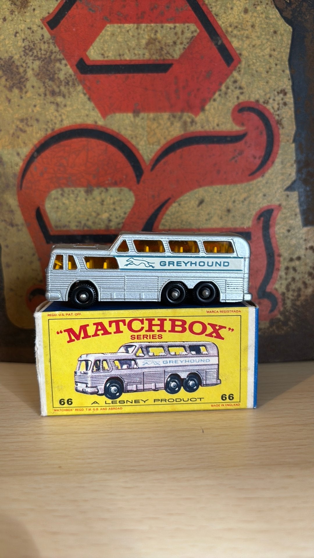 Matchbox Lesney No. 66 Greyhound Bus – originele doos, Ophalen of Verzenden, Nieuw