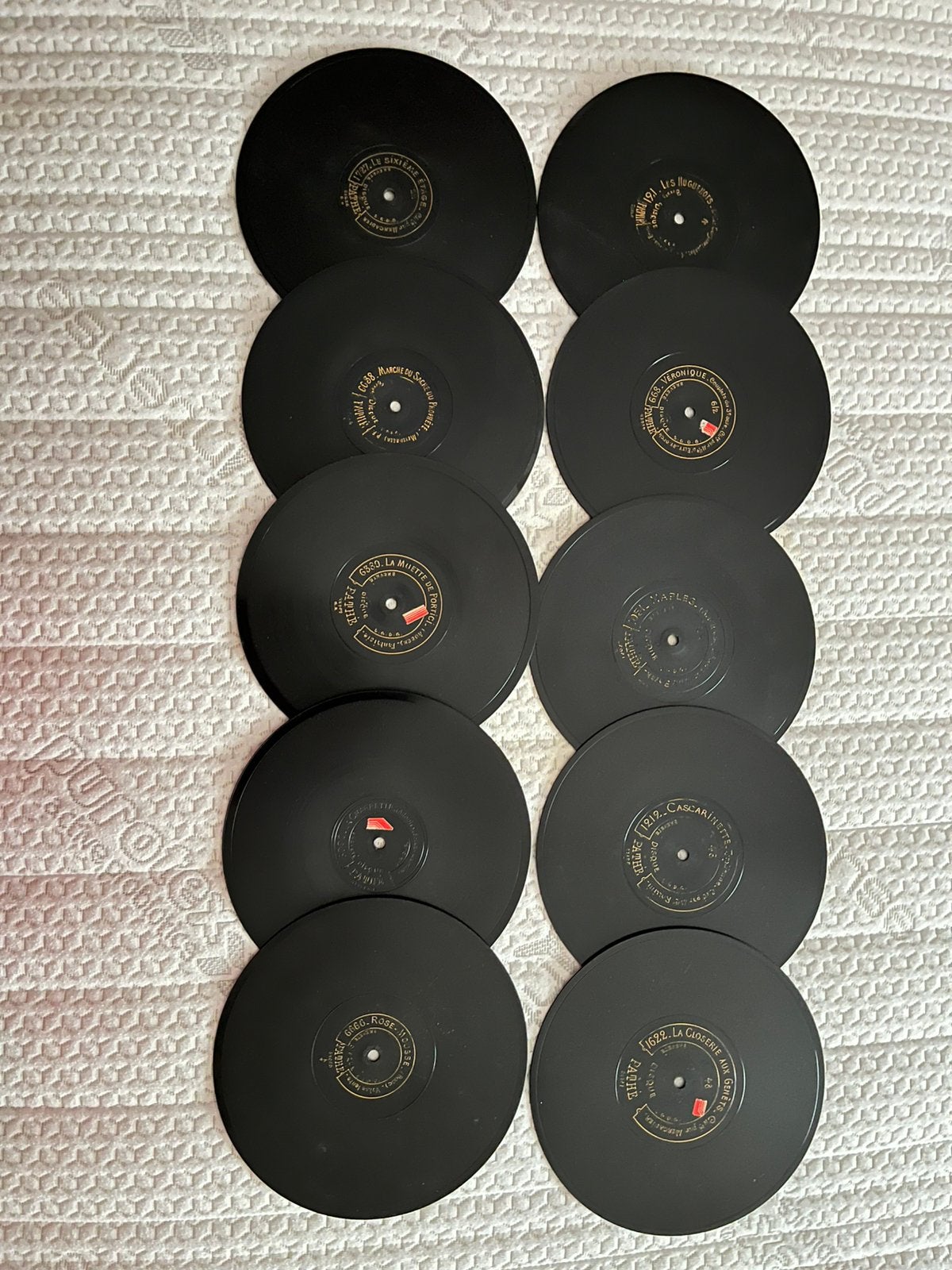 Grammafoon platen van pathe, Cd's en Dvd's, Ophalen, Gebruikt, Overige typen