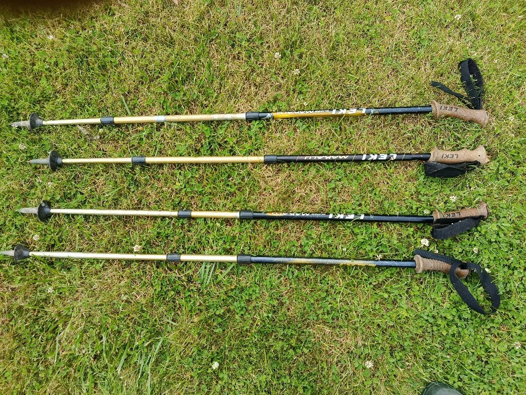2 paar wandelstokken van Leki, Ophalen, Verstelbaar, Gebruikt