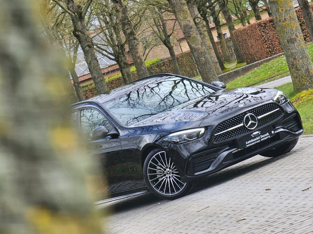 Mercedes C180 AMG PACK | PANO | 360CAMERA, Automaat, Dealer onderhouden, Zwart, Leder