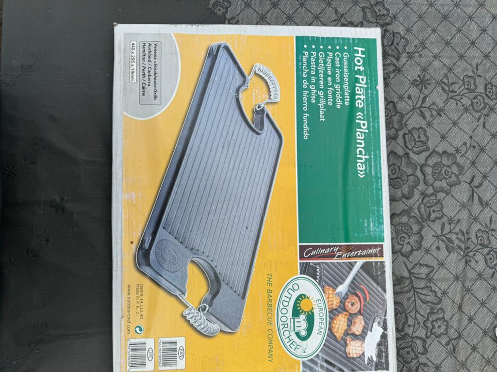 Bakplaat grill plaat gietijzer nieuw, Ophalen, Nieuw