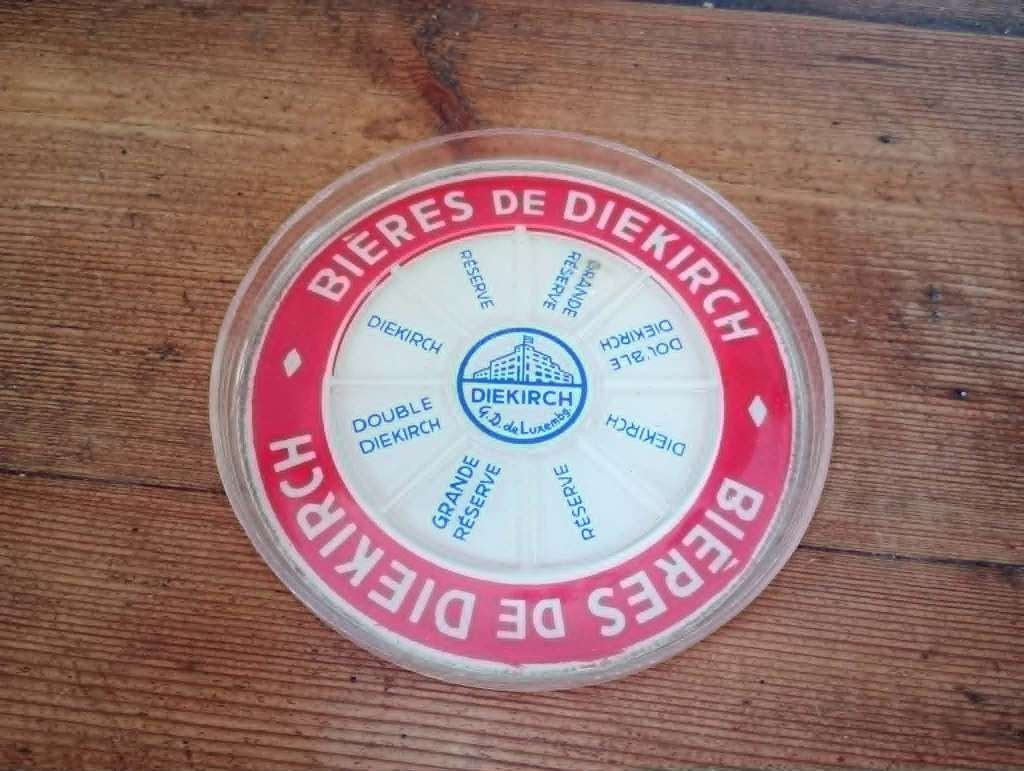 Brasserie sous-verre en plastique Bieres Diekirch, Enlèvement ou Envoi, Utilisé, Sous-bock, Autres marques