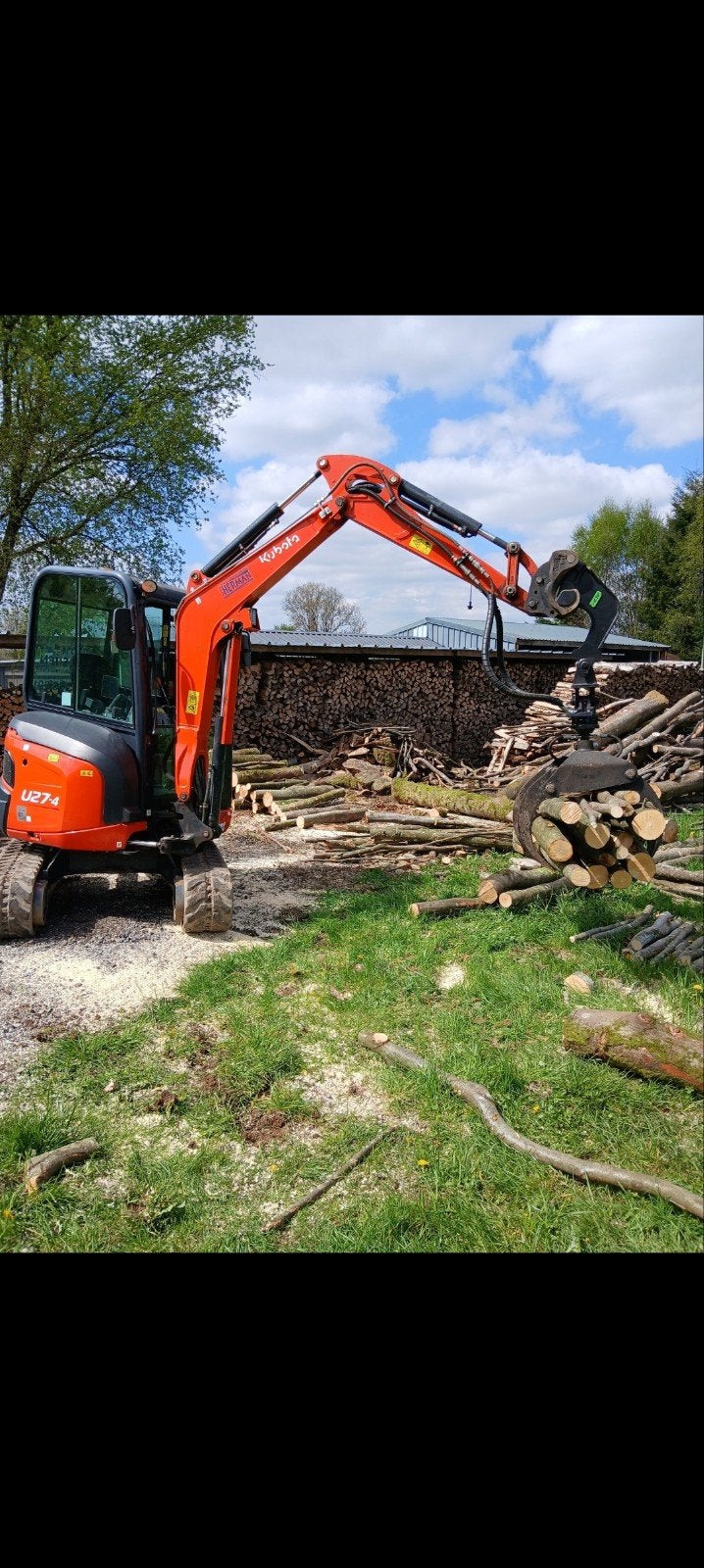 Houtgrijper, Ophalen