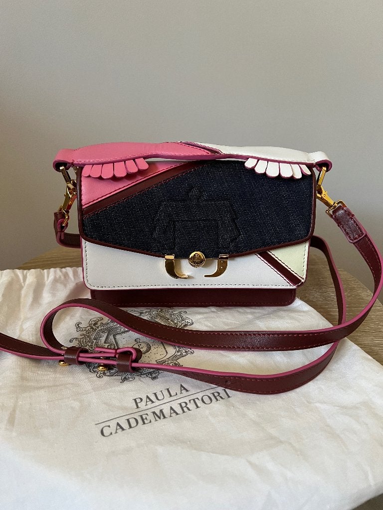 Sac de créateur Paula Cademartori, sac à bandoulière en cuir, Autres marques, Cuir, Comme neuf, Blanc