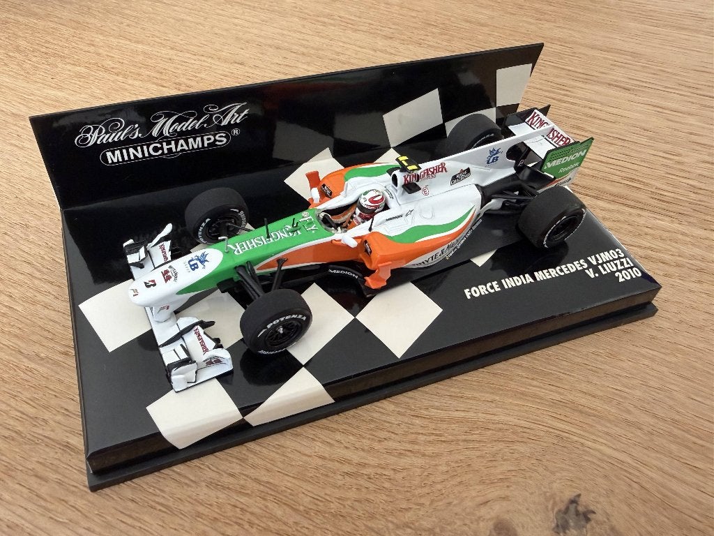 Liuzzi - Force India Mercedes VJM03 - 1:43 Minichamps, Ophalen of Verzenden, Nieuw, Auto, MiniChamps
