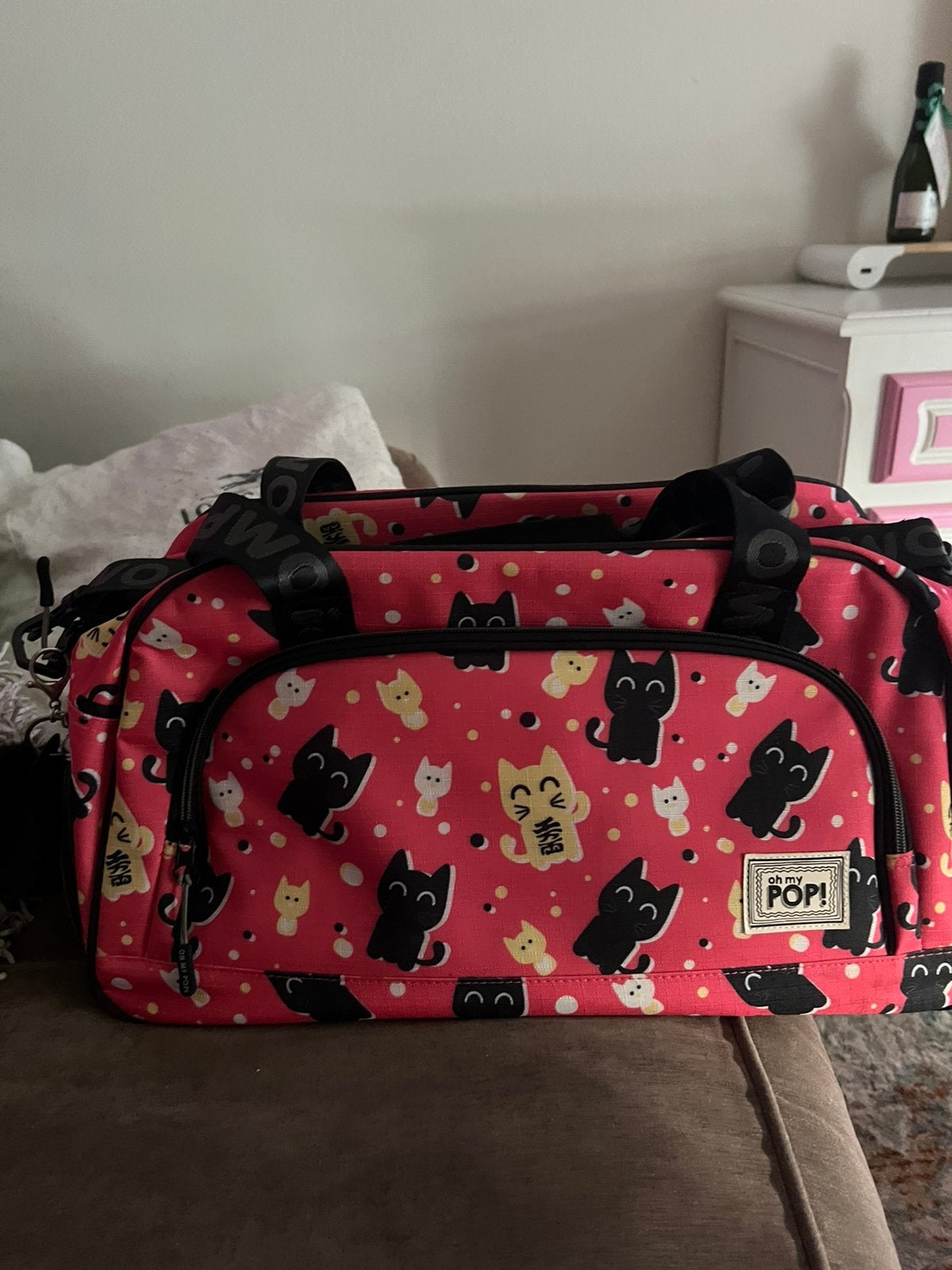 Zeer mooie Poezen tas te koop. Nieuwe staat., Ophalen, Nieuw, Overige kleuren