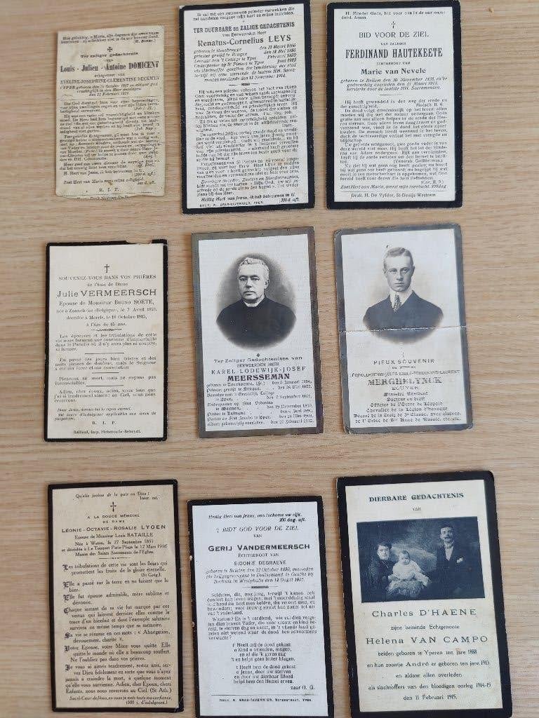 doodsprentjes van 1910 tot 1916, Ophalen of Verzenden, Bidprentje