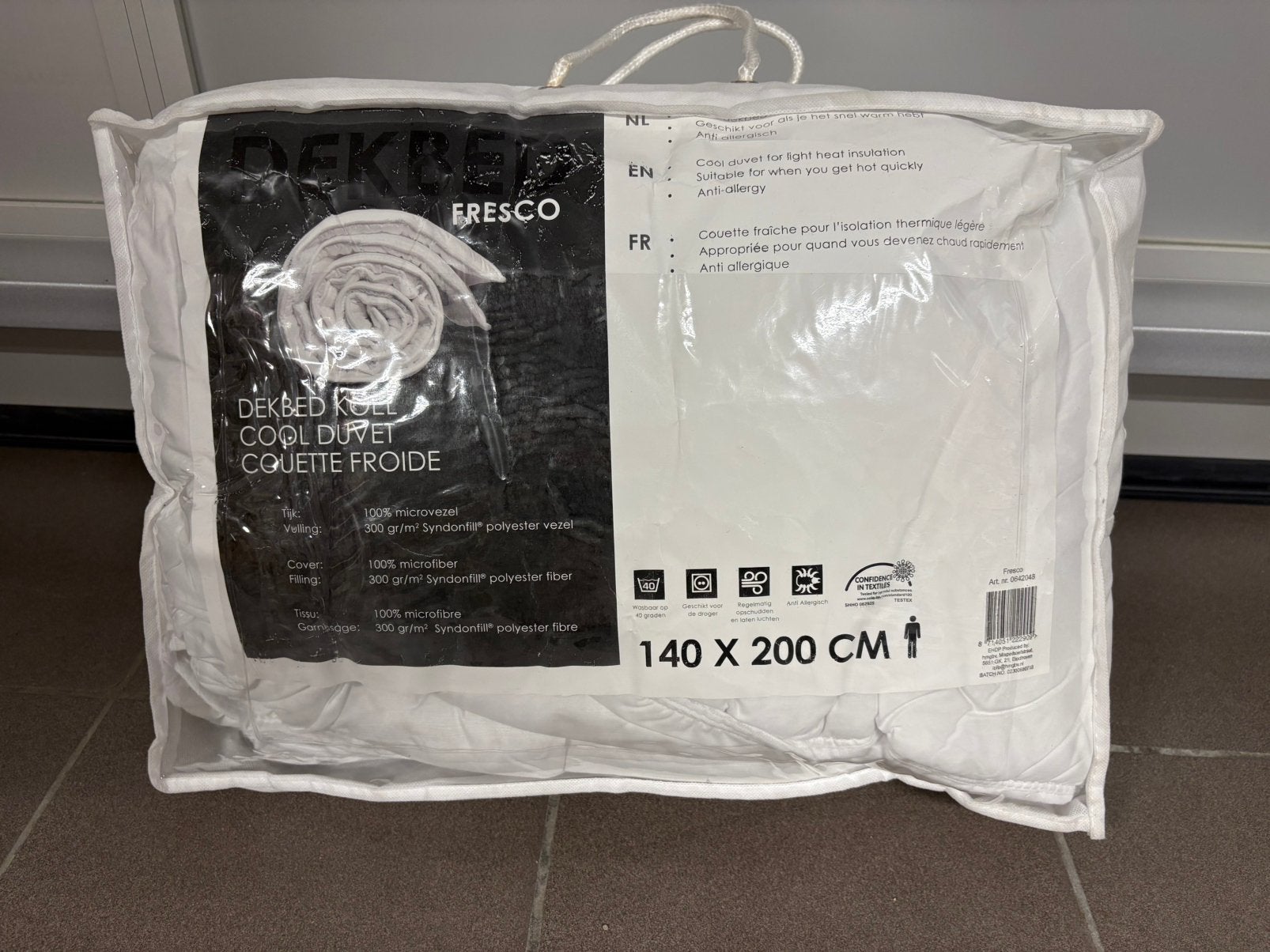Kwantum dekbed 140x200 nieuw, Neuf, Lit double, Anti-allergénique, Enlèvement