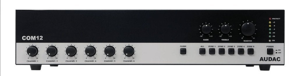AUDAC COM12 OMROEPVERSTERKER 120W 100V, Ophalen of Verzenden, Gebruikt