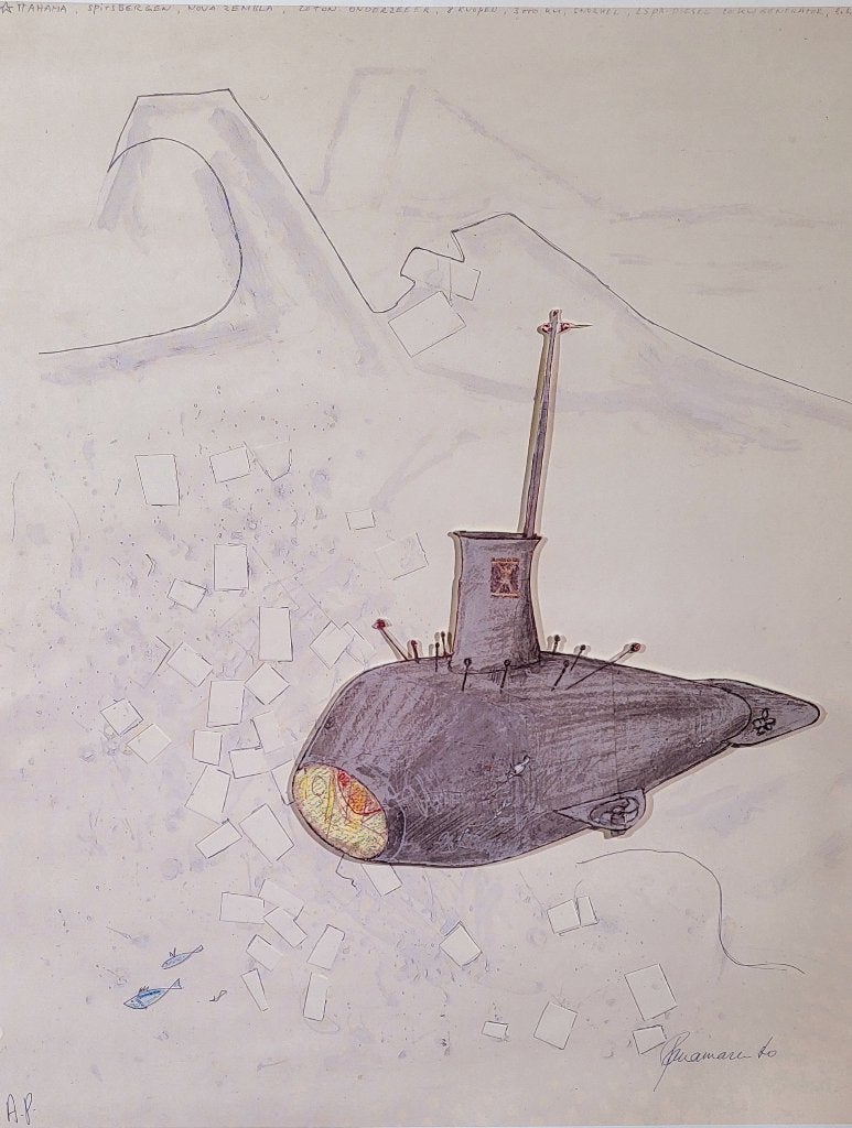 Panamarenko - Nova Zemblaya - Offset, Antiquités & Art, Art | Lithographies & Sérigraphies, Envoi