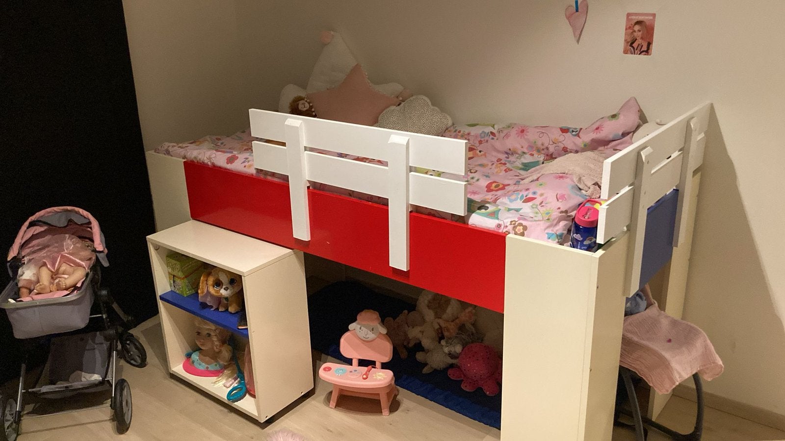 Hoogslaper met bureau gebruikt, Ophalen, Gebruikt, Hoogslaper