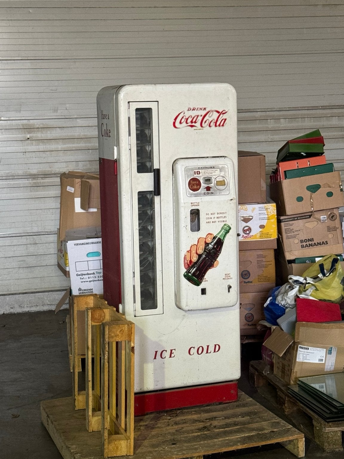 Originele Coca-Cola Cavalier automaat, Collections, Marques & Objets publicitaires, Enlèvement