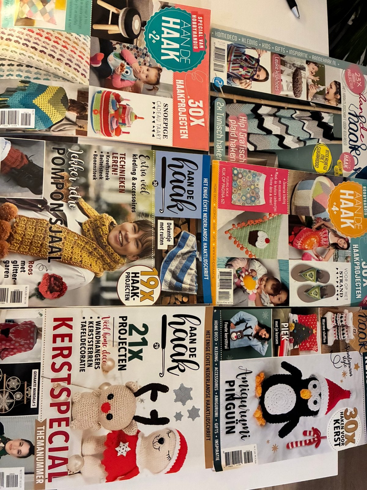 Aan de haak tijdschriften 6 stuks, Ophalen of Verzenden, Zo goed als nieuw