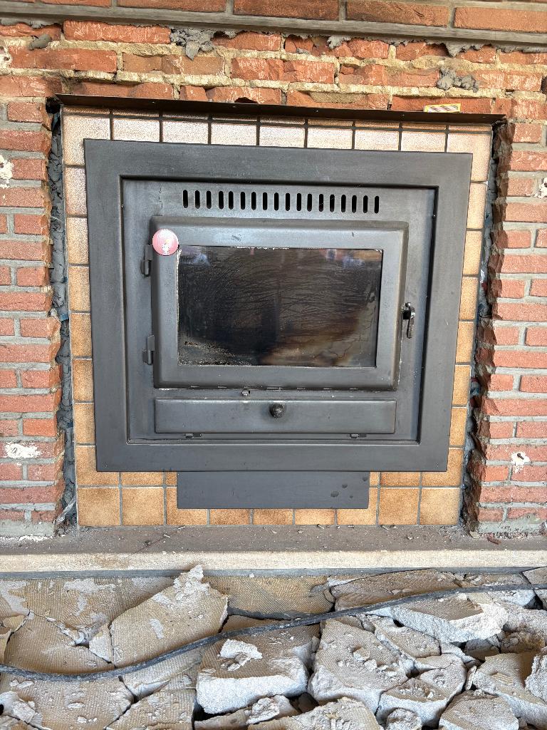 Houtkachel, Huis en Inrichting, Ophalen, Gebruikt, Houtkachel, Inbouw
