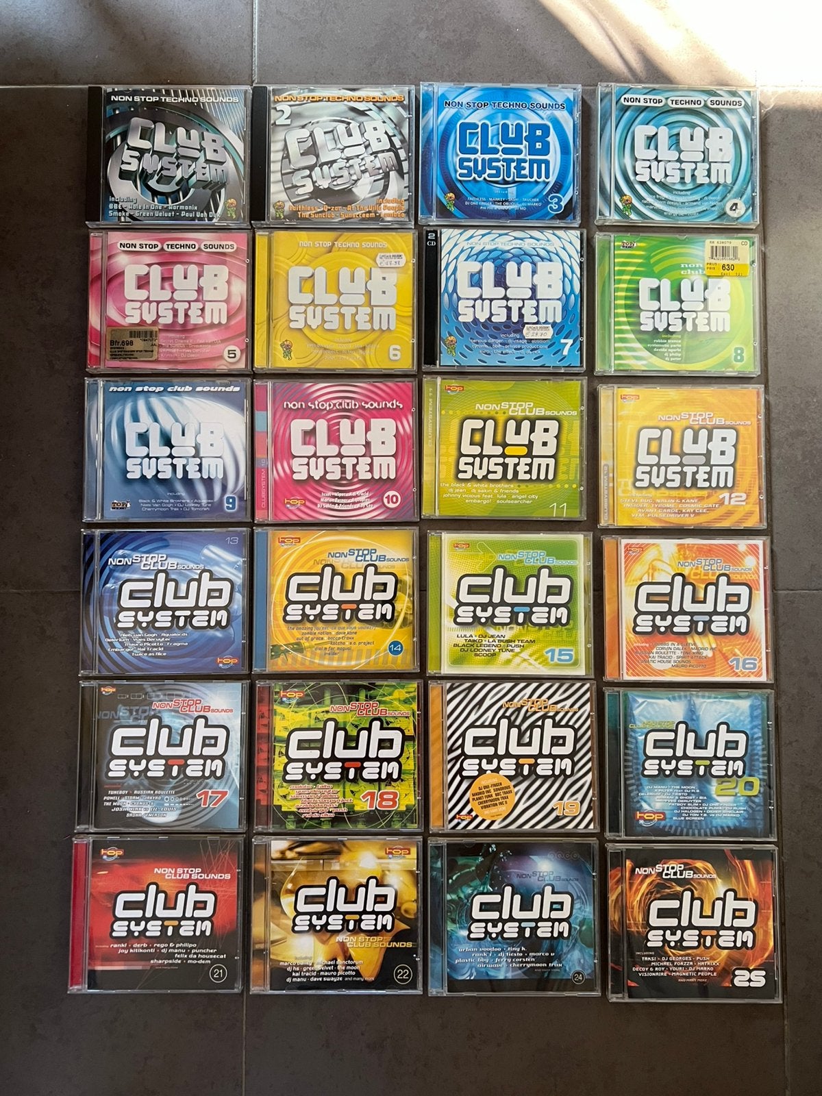 Club system 1-25 lot house trance techno, Cd's en Dvd's, Cassettebandjes, Ophalen of Verzenden, Zo goed als nieuw, Dance