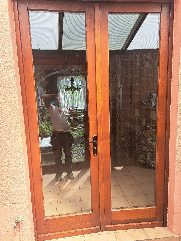 Double porte vitrée en chêne, Enlèvement, Comme neuf
