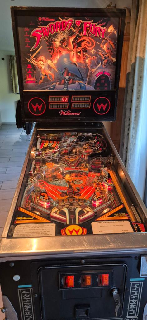 Terminator 2: Judgement Day en Sword of Fury te koop., Verzamelen, Automaten | Flipperkasten, Gebruikt, Elektronisch, Flipperkast