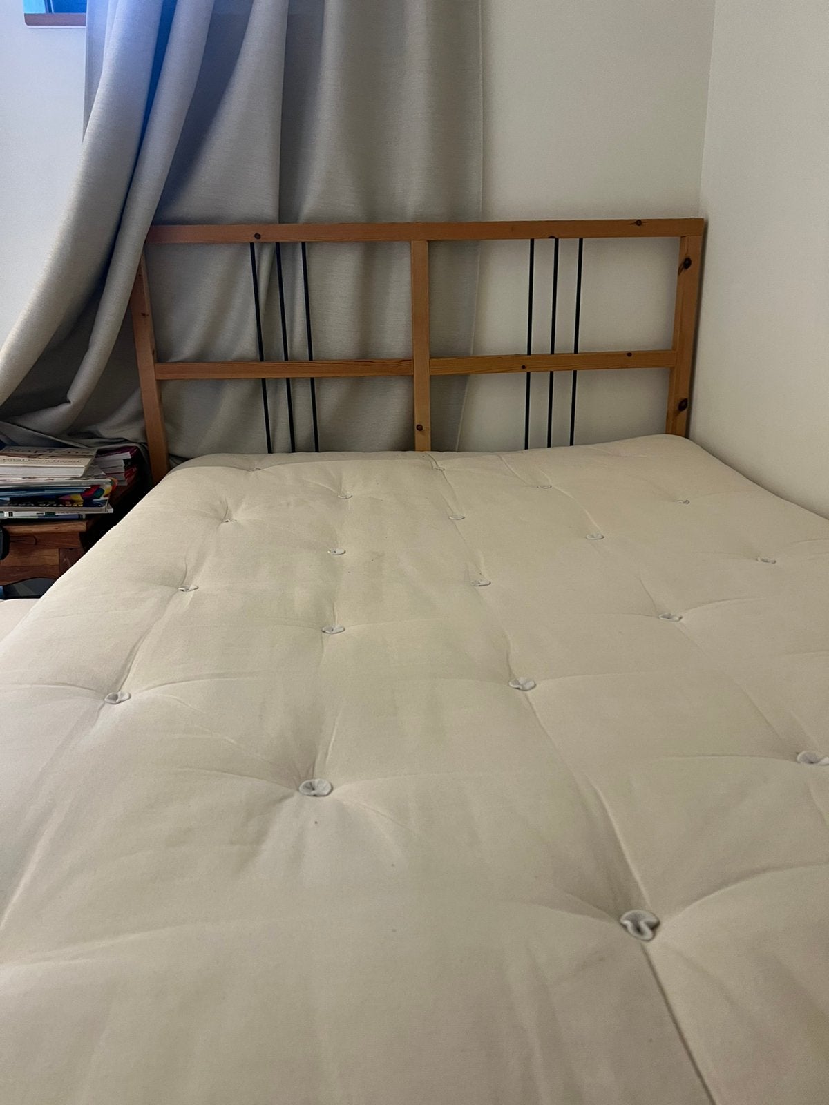 Grenen Bed 1,40, Enlèvement, Comme neuf