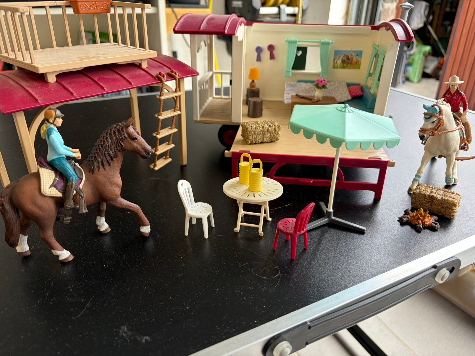schleich caravanne, Ophalen, Gebruikt