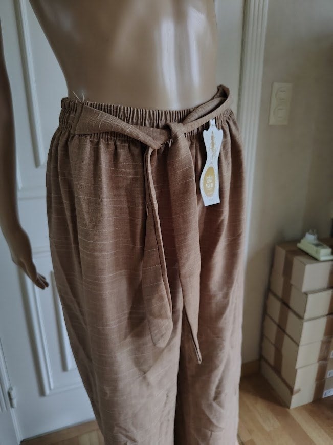 losse broek  nieuw <3, Neuf, Taille 38/40 (M), Beige, Longs