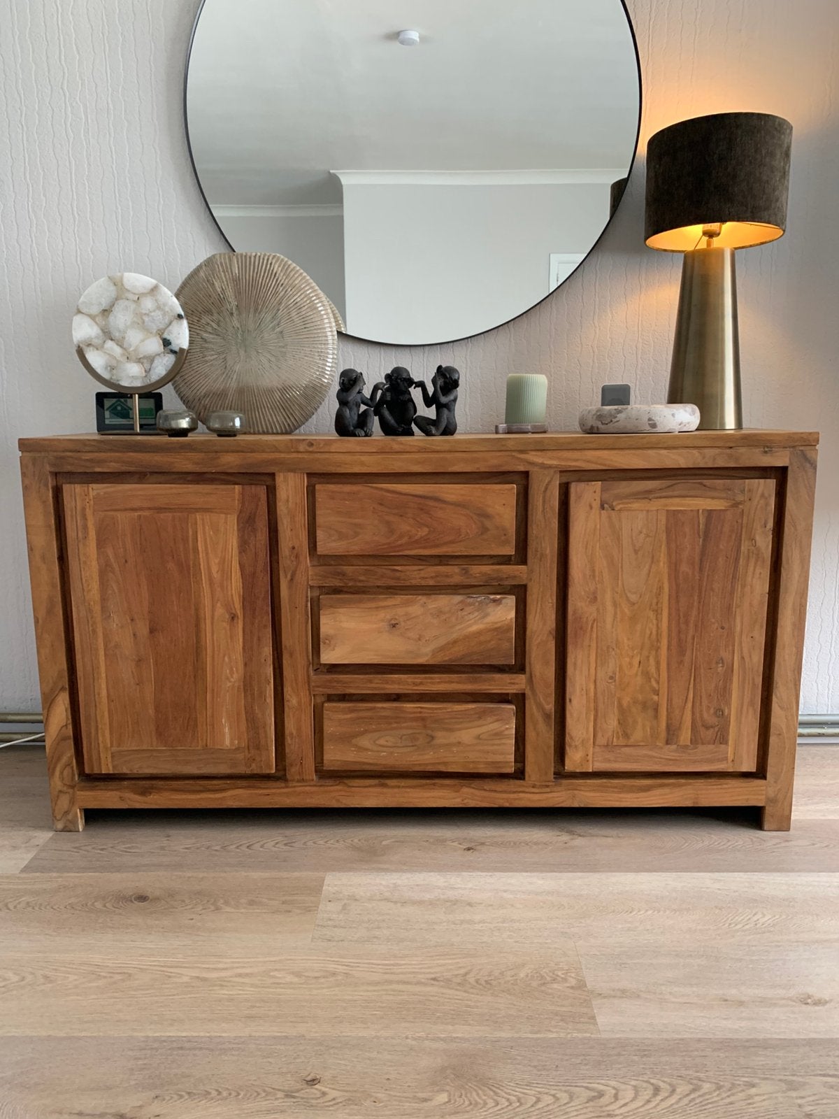 Sheesham dressoirkast STOCKHOLM – Maisons du Monde – 160 cm, 25 à 50 cm, 150 à 200 cm, Enlèvement, Utilisé