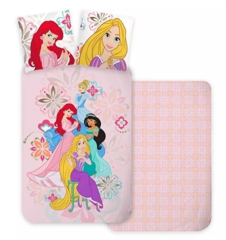 Disney Princess Baby / Peuter Dekbedovertrek 100 x 135 cm, Neuf, Double face, Enlèvement ou Envoi, Rose