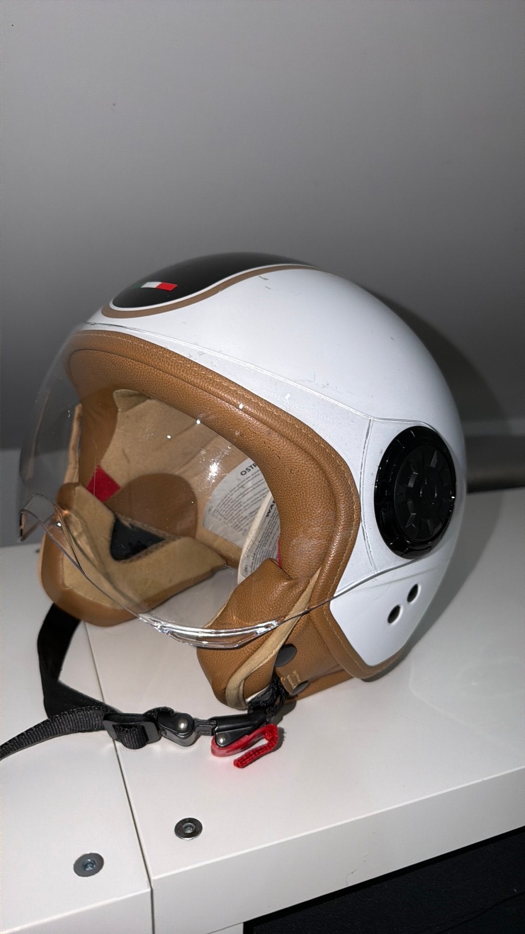 Scooter helm maat M, Fietsen en Brommers, Ophalen, Zo goed als nieuw