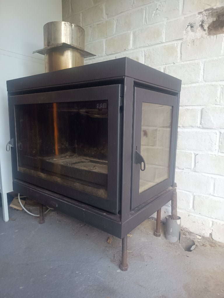 Cheminée encastrée Flam, Enlèvement, Utilisé, Encastré, Cheminée au bois