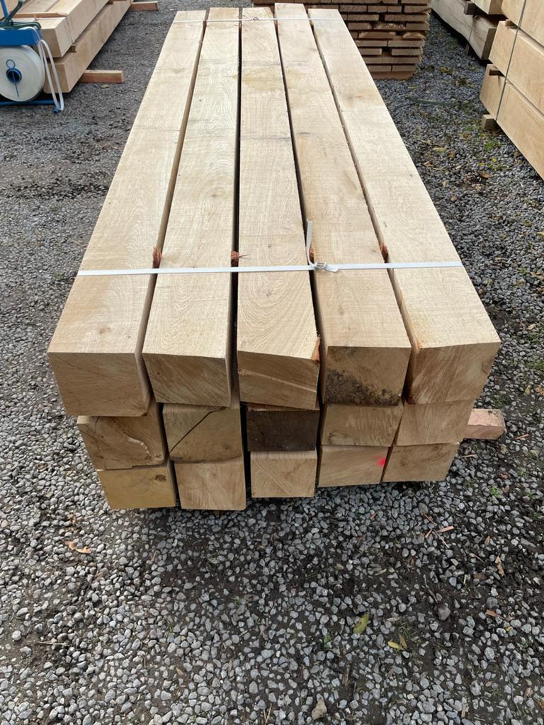 Poutres en chêne 15x15 250cm 300 cm 400 cm 500 cm de long, Enlèvement, Comme neuf, Poutres