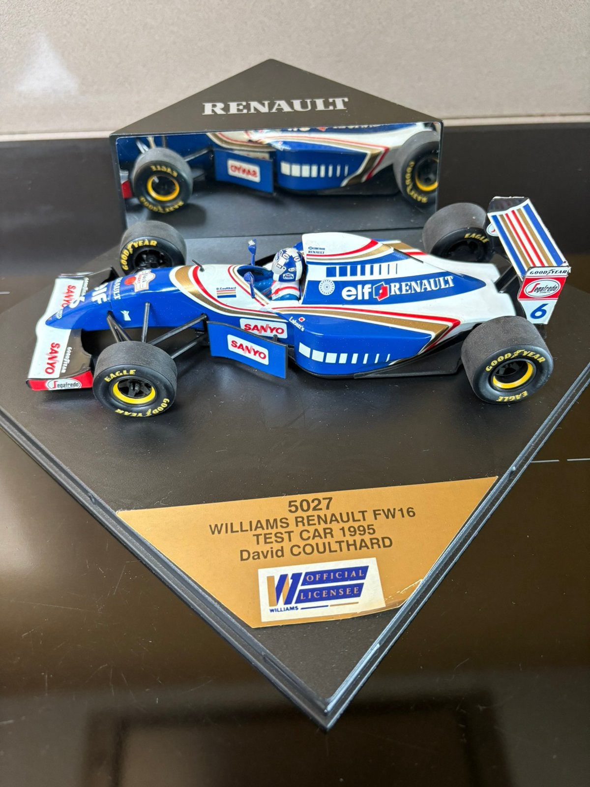 F1- Williams Renault FW16- testcar 1995-David Coulthard-onyx, Ophalen of Verzenden, Zo goed als nieuw