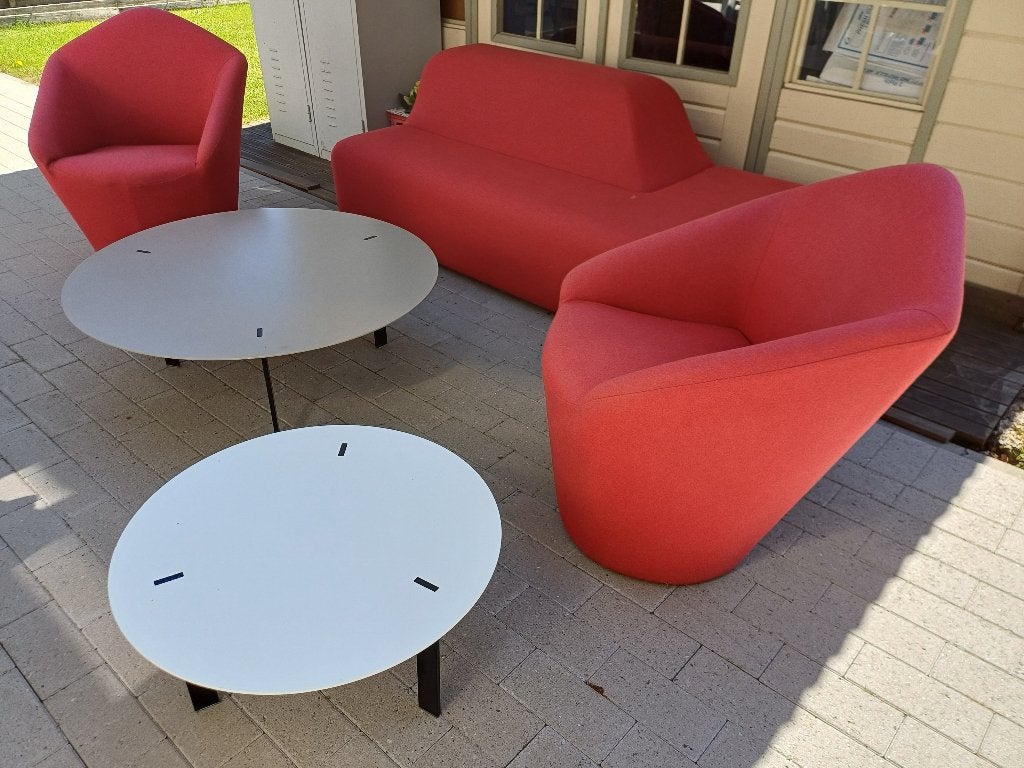 Top Design Prachtige zithoek Viccarbe!5stuks(als nieuw), Ophalen, Zo goed als nieuw, Stof