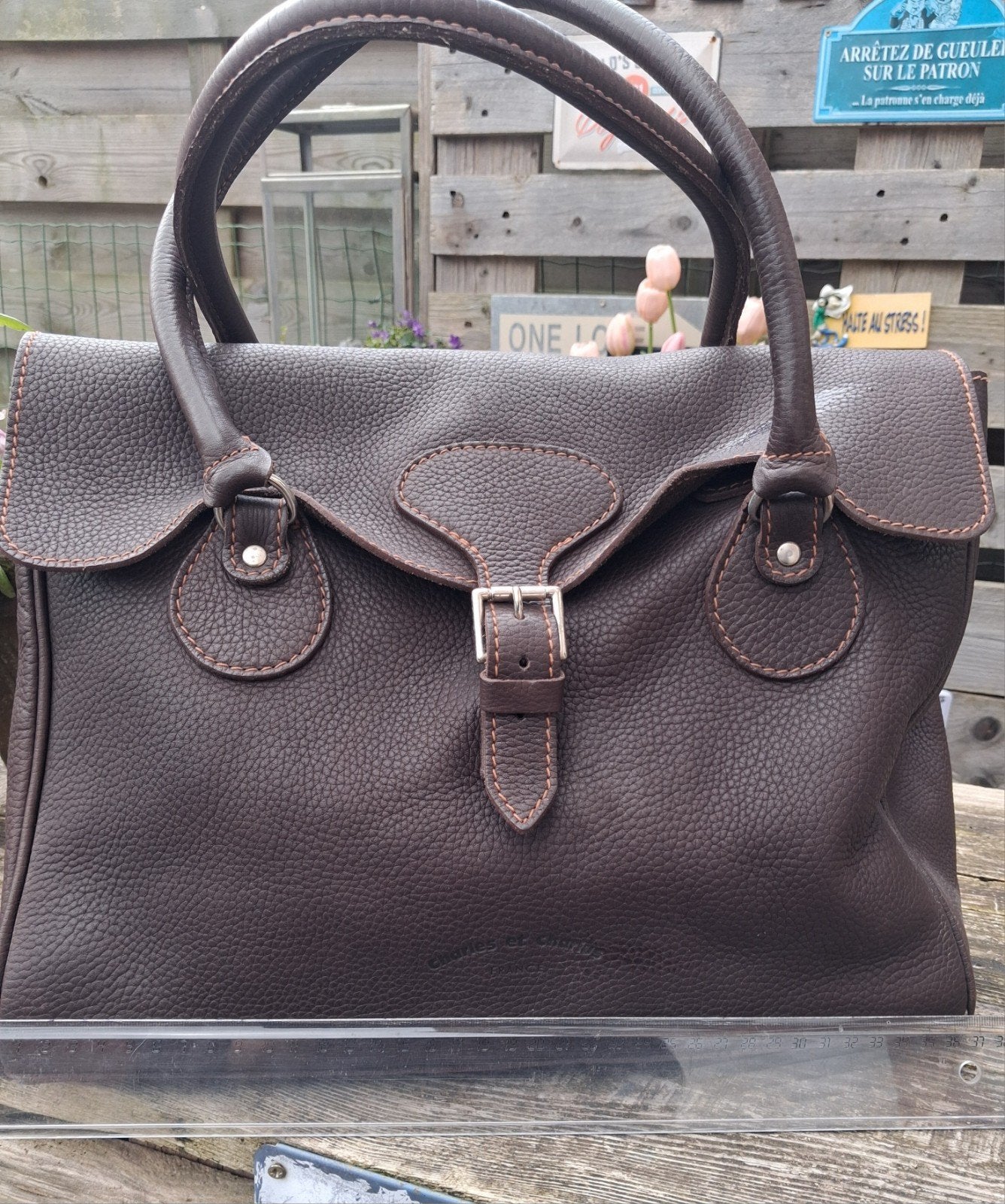 CHARLES AND CHARLUS- reistas van echt leer, Handtassen en Accessoires, Ophalen