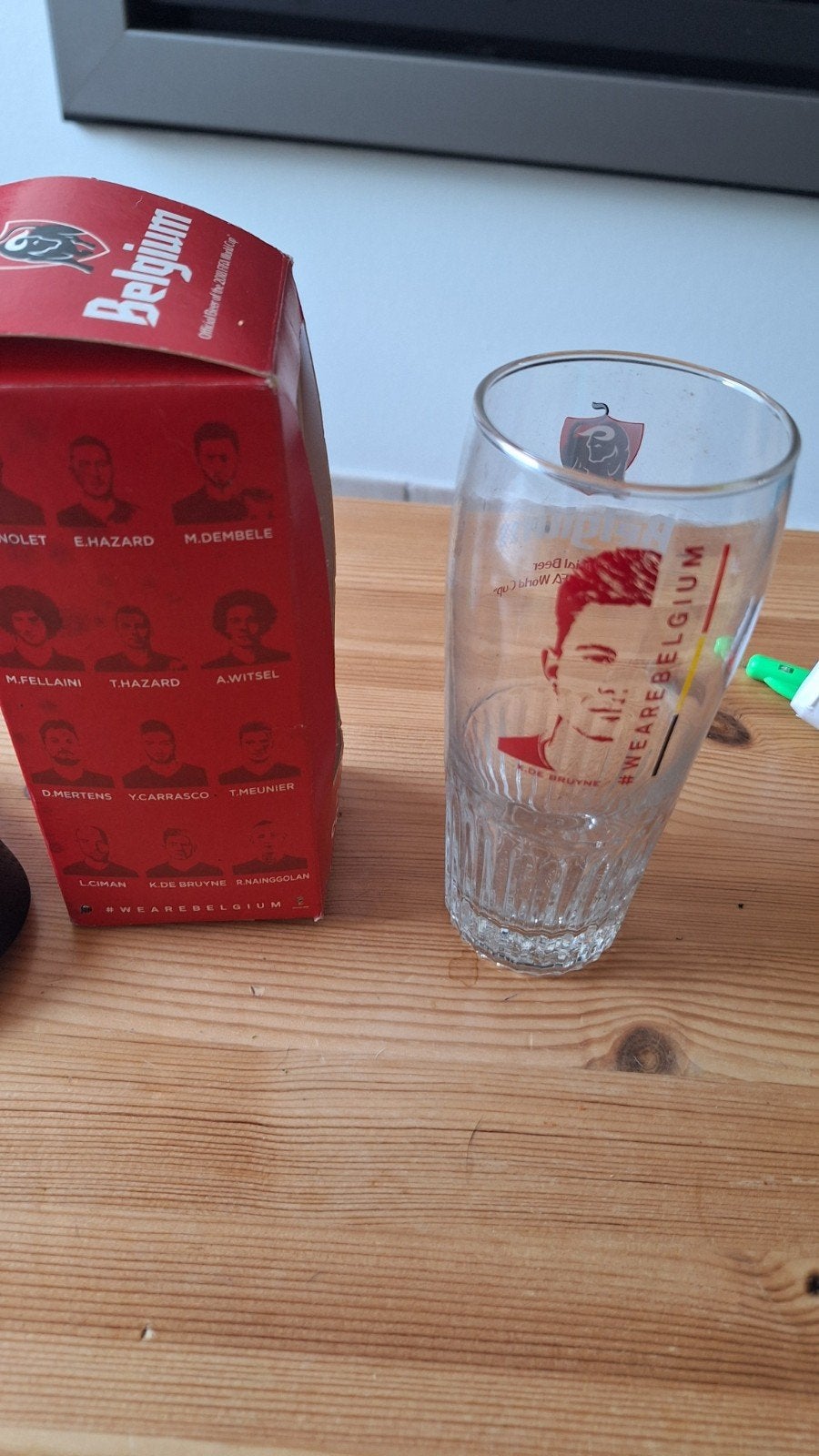 Kevin de bruine bierglas, Ophalen of Verzenden, Bierglas