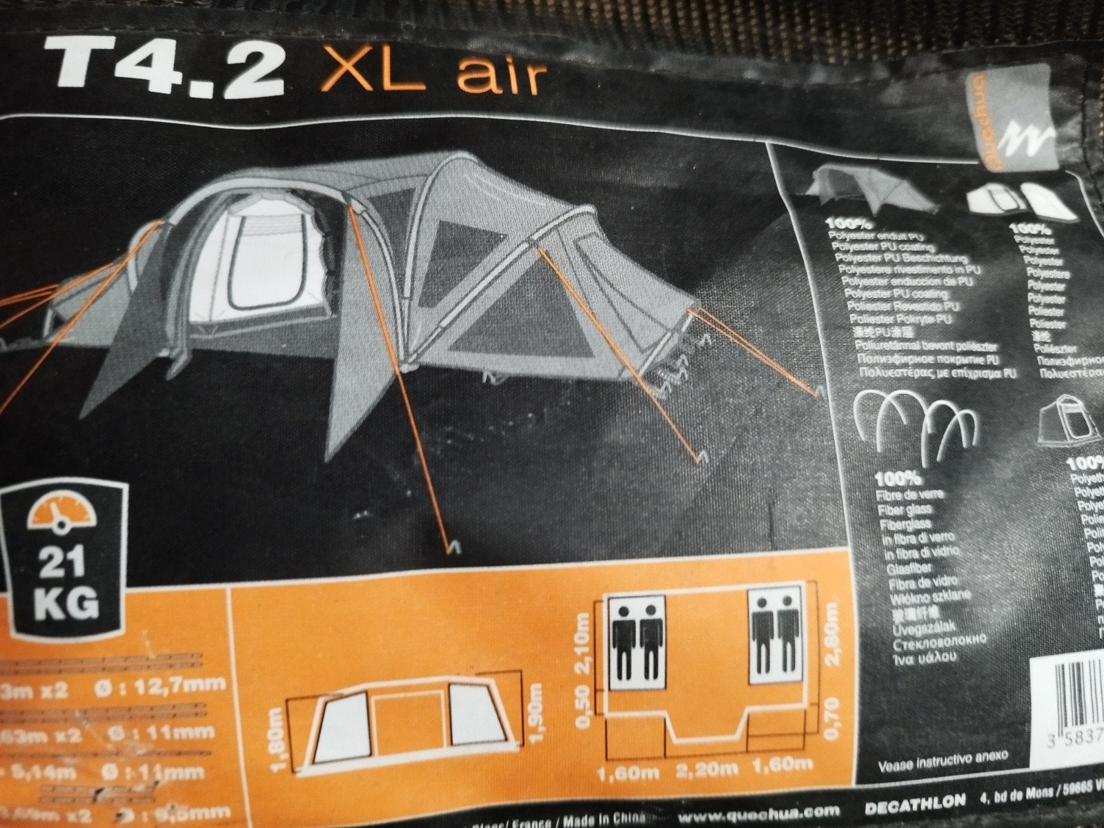 tente de camping, Enlèvement, Comme neuf, Jusqu'à 4