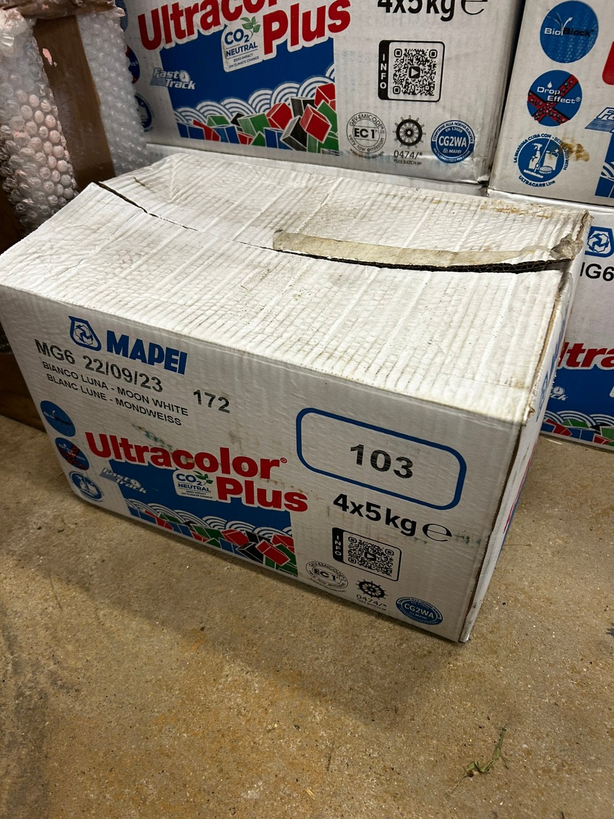 Sac 5kg joint carrelage Mapei Ultracolor plus (103 blanc), Bricolage & Construction, Enlèvement