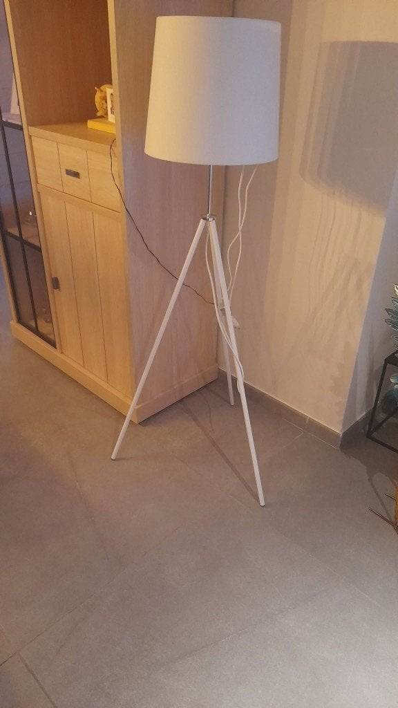 Staanlamp / vloerlamp, Ophalen, 100 tot 150 cm, Metaal, E27 (groot)