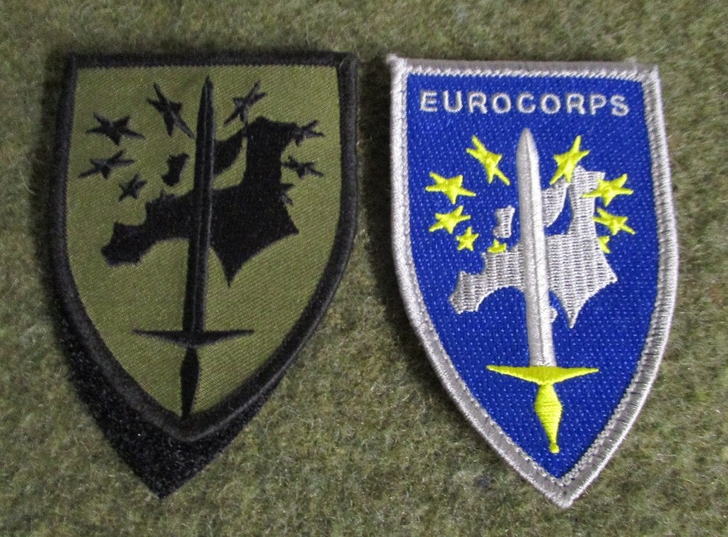 Insigne - EUROCORPS, Collections, Objets militaires | Général, Enlèvement ou Envoi, Armée de terre, Emblème ou Badge