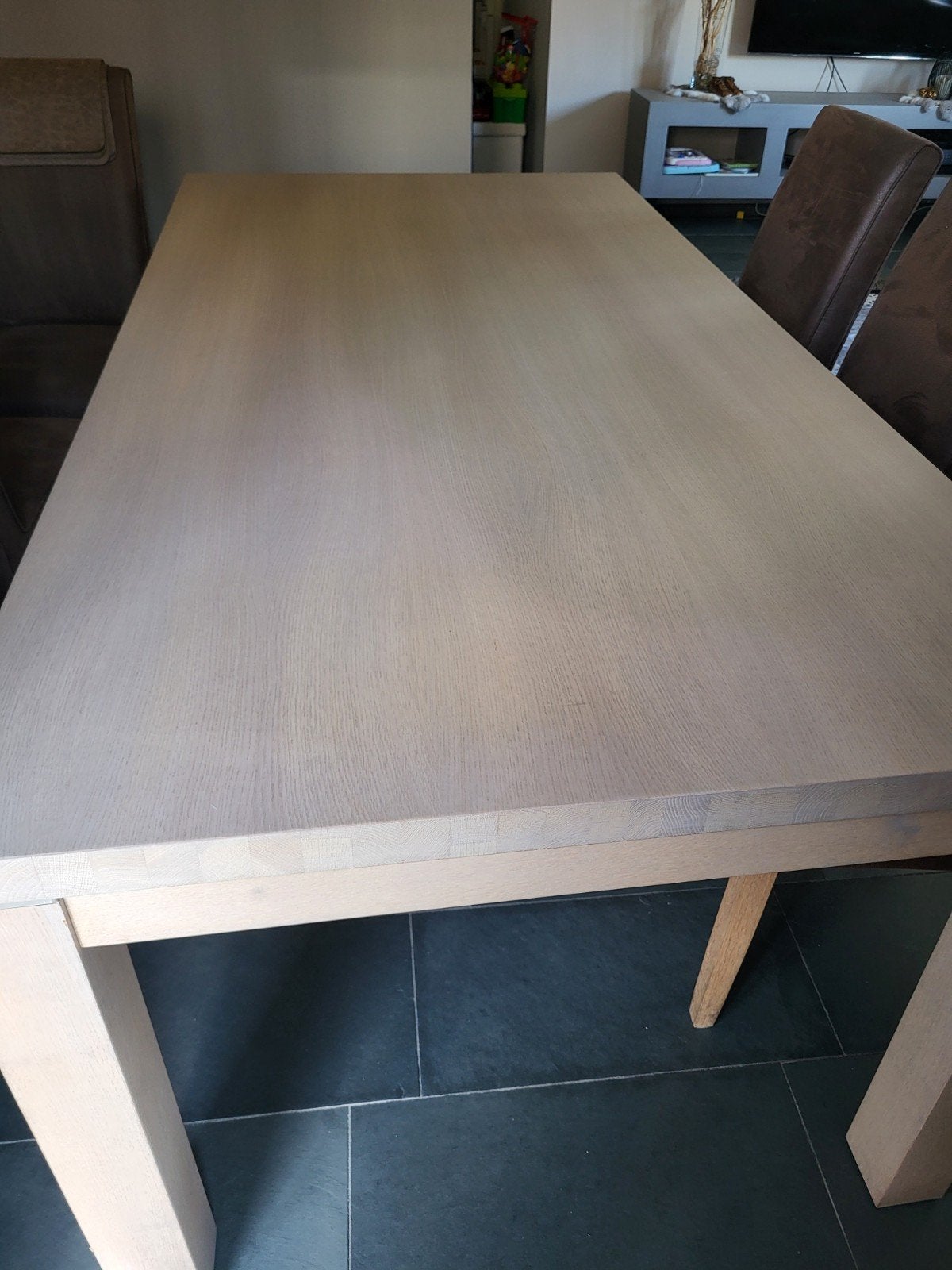 Eettafel, Huis en Inrichting, Ophalen, Gebruikt, 150 tot 200 cm, Landelijk