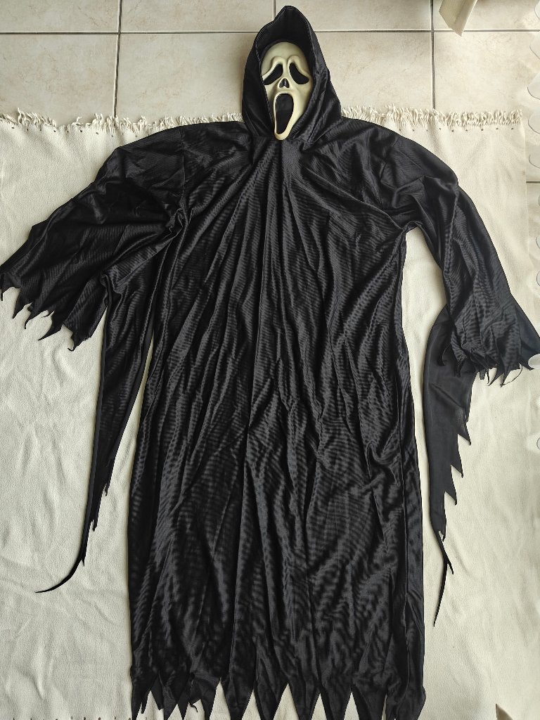 SCREAM/GHOSTFACE costume ( robe ) 1996, Enlèvement ou Envoi, Utilisé, 170 ou plus grand