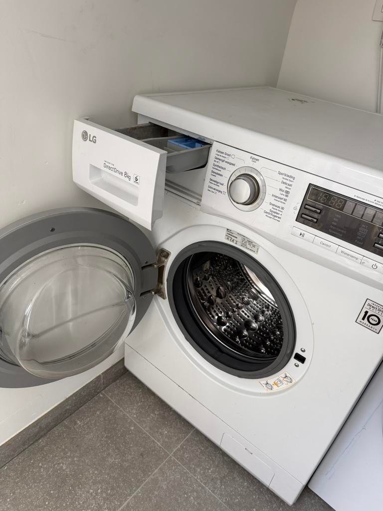LG Wasmachine 8KG, Elektronische apparatuur, Wasmachines, Ophalen, 1200 tot 1600 toeren, Gebruikt, 8 tot 10 kg