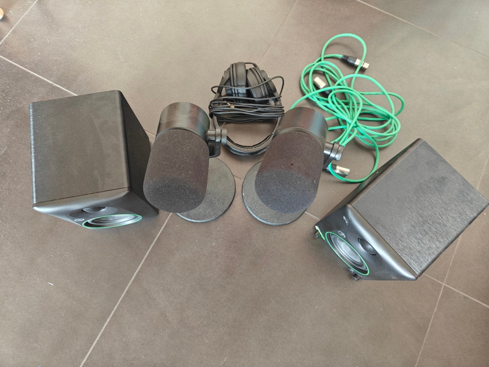 Opstelling voor podcast, TV, Hi-fi & Vidéo, Autres marques, Microphone, Enlèvement, Noir