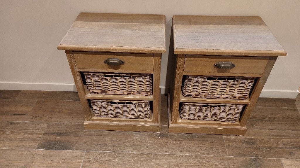 Set nachtkastjes J-Line, Ophalen, Minder dan 45 cm, 55 tot 70 cm, Zo goed als nieuw