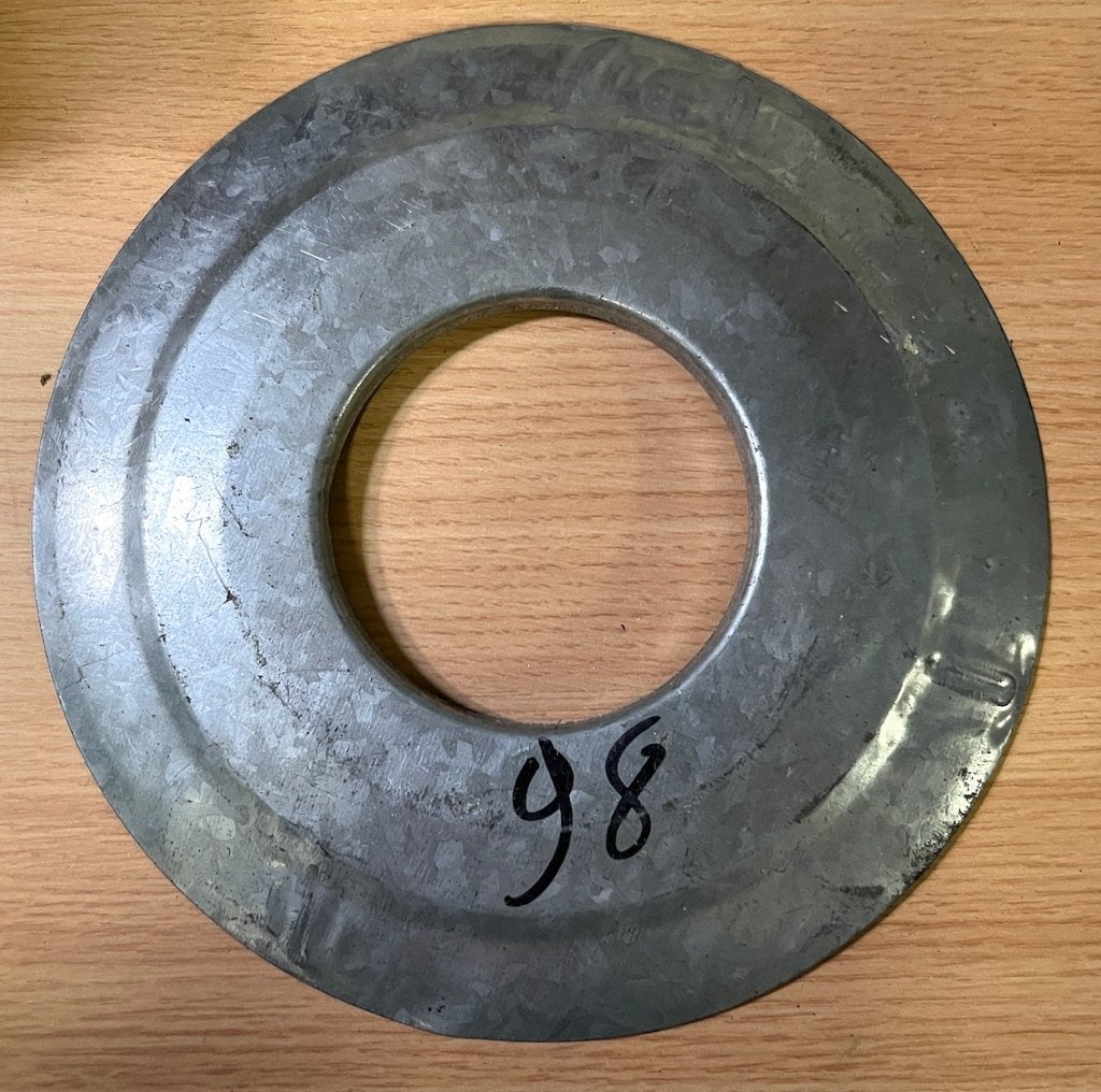 Couvercle galvanisé pour tuyau de poêle diamètre 98 mm, Neuf, Enlèvement ou Envoi, Autres carburants, Encastré