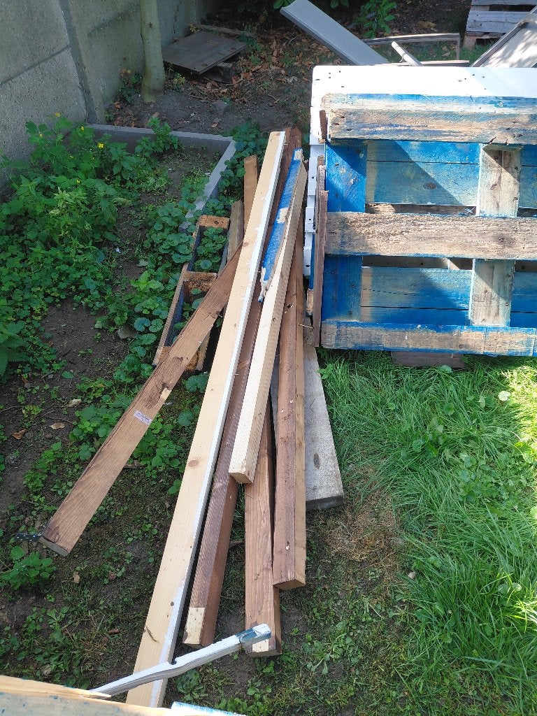 Gratis hout, Enlèvement