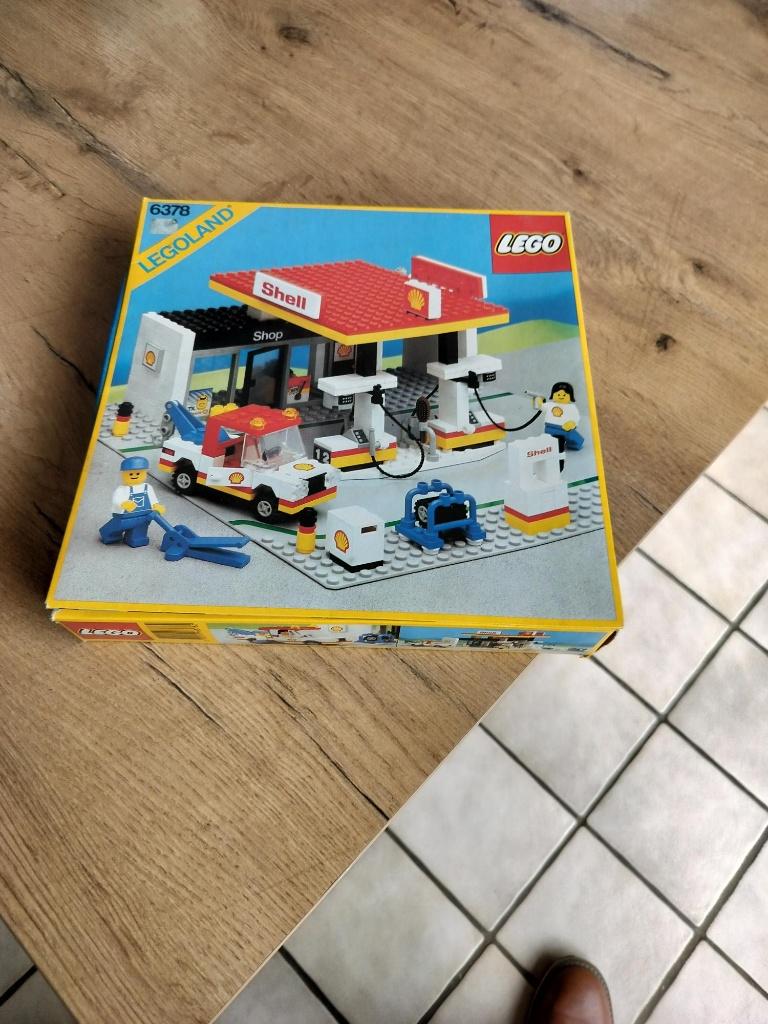 Lego 6378 Shell Station avec boîte, Enlèvement ou Envoi, Lego