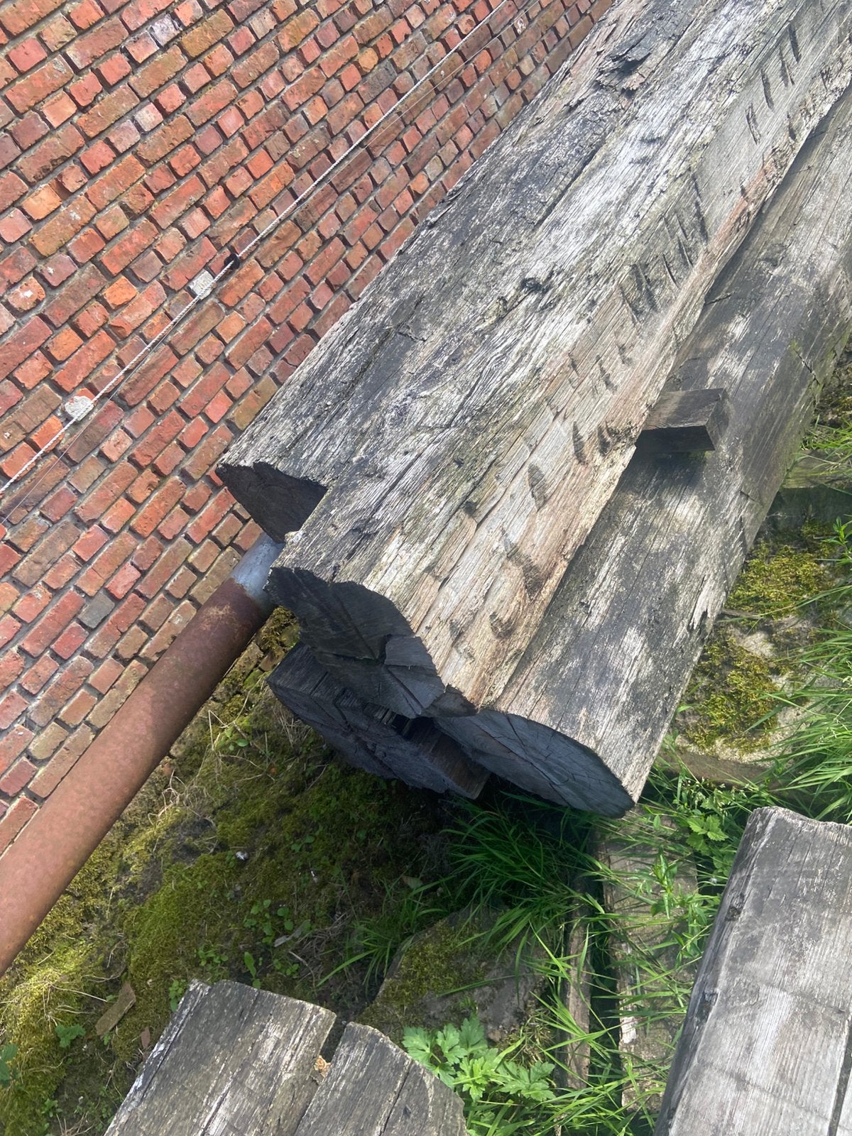 Meerpalen, Tuin en Terras, Ophalen, Gebruikt